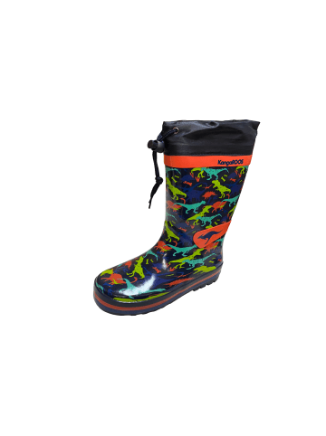 Kangaroos Gummistiefel K-SUMMERRAIN DINO in blau/kombi