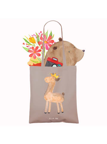 Mr. & Mrs. Panda dokumententasche Lama König ohne Spruch in Braun Pastell