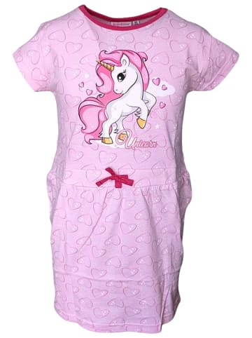 United Essentials Sommerkleid Einhorn in Rosa