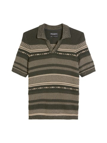 Marc O'Polo Kurzarm-Pullover regular in Dark Brown