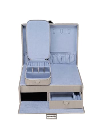 Windrose Corbello - Schmuckkoffer L 28 cm (taupe) in taupe