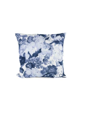 Plückefinken Nonbook - Dekokissen - Barock Blumen blau