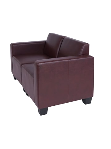 MCW Modular 2-Sitzer Sofa Moncalieri, Rot-braun