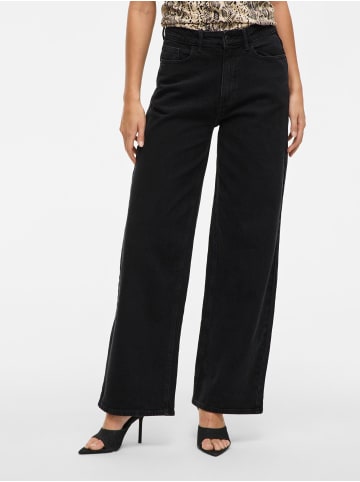 Vila Wide Fit Jeans in Black Denim