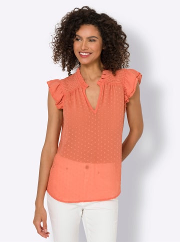 Heine Chiffonbluse in papaya