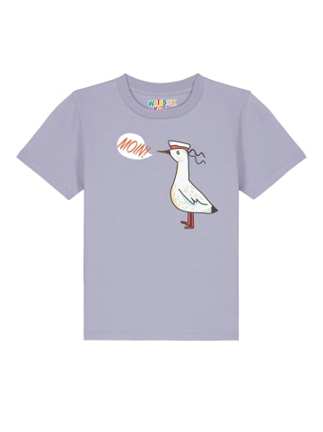 wat? Apparel T-Shirt Moin Seagull in Lavender