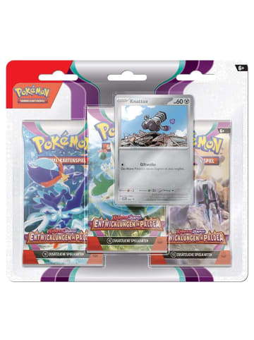 Pokémon Knattox | 3 Booster-Packs | Pokemon Karten deutsch | Karmesin & Purpur