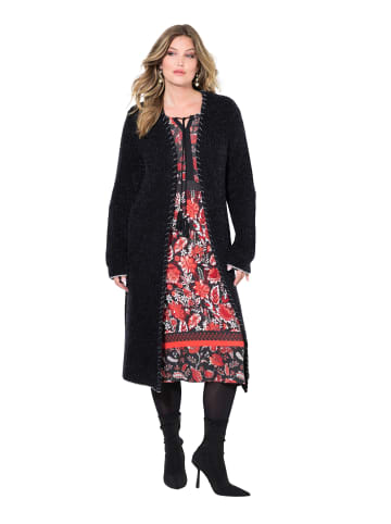 MIAMODA Strickjacke in schwarz