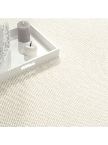 KADIMA DESIGN Teppich Kurzflor Unifarben Wohnzimmer in Creme