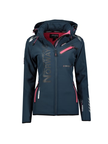 Geographical Norway Softshelljacken in Blau/Pink