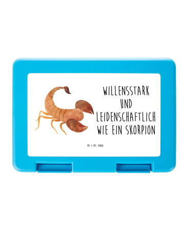 Mr. & Mrs. Panda Bentobox Sternzeichen Skorpion mit Spruch in Weiß