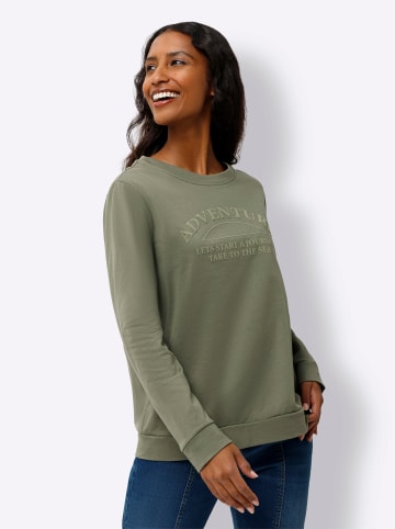 Heine Sweatshirt in khaki