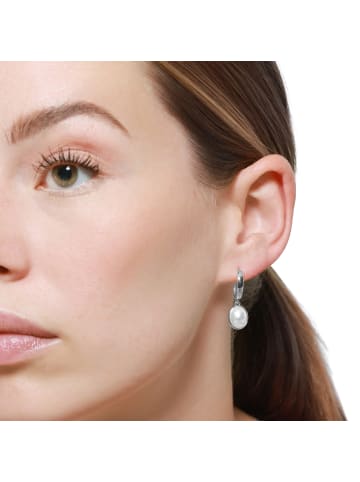 Steel_Art Ohrstecker Damen Saga silberfarben poliert in silberfarben poliert