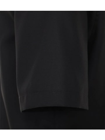 Venti Kurzarm Business Hemd für Herren in schwarz