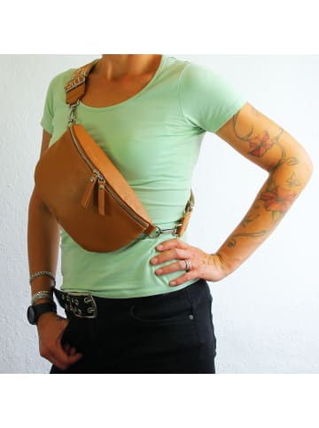 Toscanto Leder Gürteltasche Toscanto Tasche braun, tan, mehrfarbig ca. 25cm