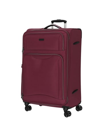 D&N Travel Line 9204 - 4-Rollen-Trolley L 76 cm (grau) in lila