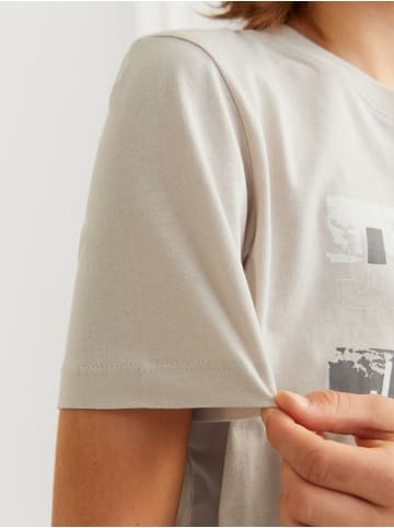 JACK & JONES Junior T-Shirt JCOKONTA TEE SS CREW NECK FST LN in moonbeam