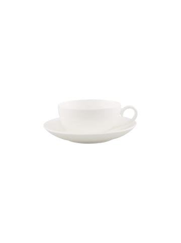 Villeroy & Boch Teetasse mit Untertasse Royal 120 ml weiß in weiß