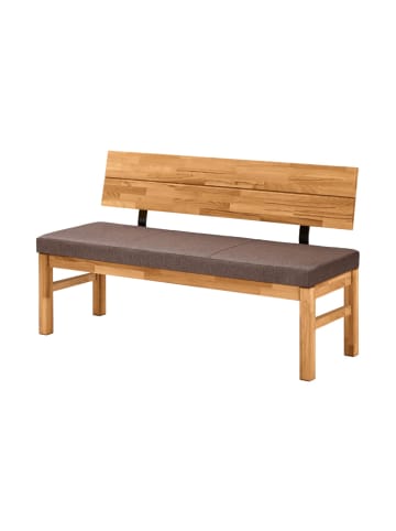 58 aufm Kessel SITZBANK Danny 130 x 55 x 84 aus Massivholz Wildeiche geölt/Braun