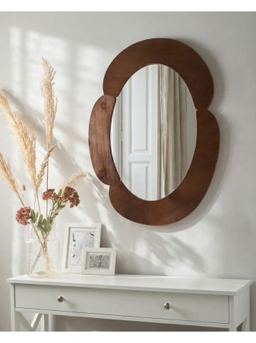 Beliani Wandspiegel ALVENA in Braun - (W) 60 x (H) 80 x (L) 2 cm