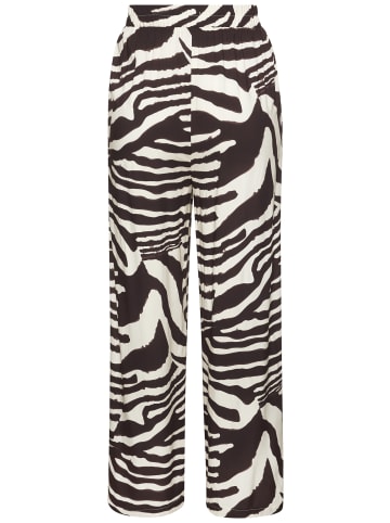 LASCANA Palazzohose in creme-braun bedruckt