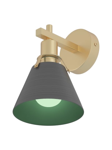 home24 Wandleuchte SHAN mit Akku-Leuchtmittel in Grau