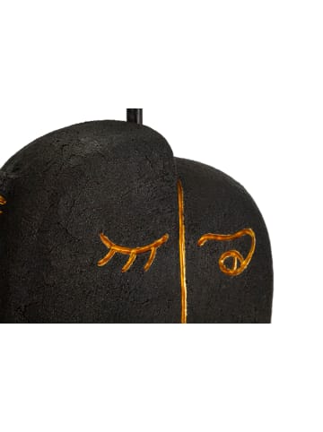 Mauro Ferretti Schwarze Tischleuchte aus Kunstharz, Ø 27,5 x 39,5 cm