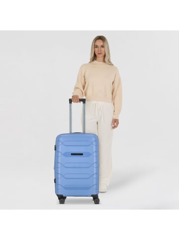 Polestream Strz by Asteroid 4 Rollen Trolley M 64 cm mit Dehnfalte in ice blue
