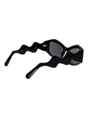 GCDS Unisex Sonnenbrillen Katzenauge Schwarz