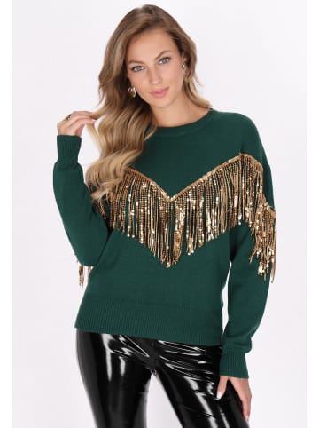 faina Pullover in Dunkelgrün