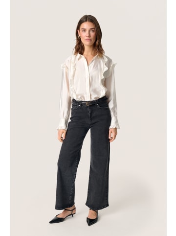 Soaked in Luxury Langarm - Hemd SLKarolina Gerade Passform in Whisper White