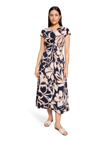 Betty Barclay Midikleid mit Raffung in Dark Blue/Brown
