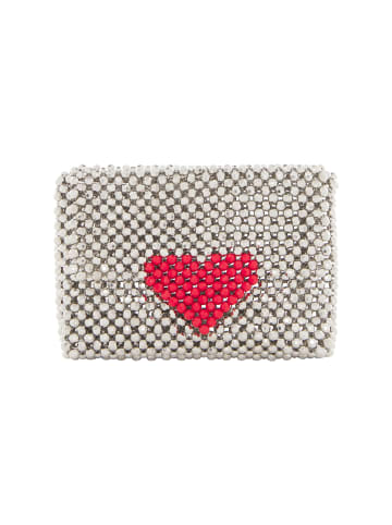 myMo Women Flap Bag in Silver Red