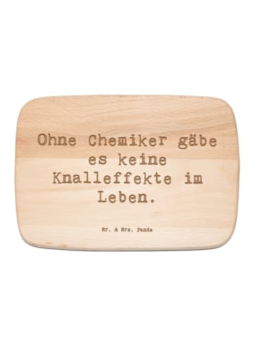 Mr. & Mrs. Panda Holz Servierbrett Spruch Chemiker Knalleffekte ... in Transparent