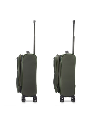 Roncato Metropolitan 4 Rollen Kabinentrolley 55 cm mit Dehnfalte green