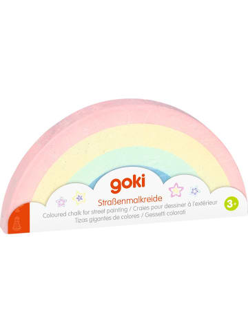 Goki Straßenmalkreide Regenbogen, 1 Stk. - ab 3 Jahren