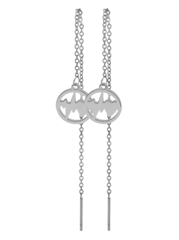 Adeliás Damen Anhänger – Herzanhänger aus Edelstahl in silber