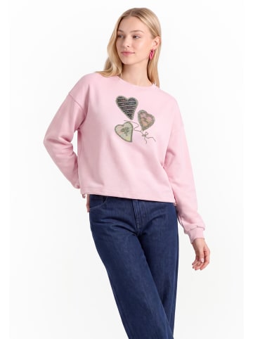 myMo Women Sweatshirt in Light Rose