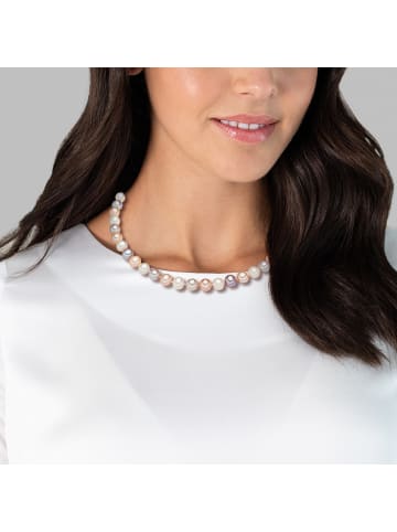 Valero Pearls Kette aus Sterling Silber mit Süßwasser-Zuchtperle in multicolor