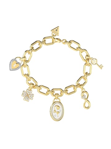 Guess Damen-Armband Lucky Multi Charms Goldfarben