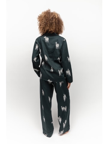 Cyberjammies Blake Zebra Pyjama Bottoms in dark green