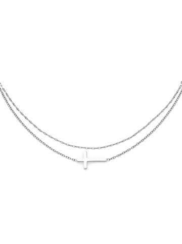 s.Oliver Armband Modern Cross in silber