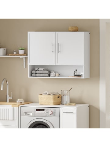 SoBuy Wandschrank in Reinweiß - (W) 70 x (H) 28.5 x (L) 90 cm