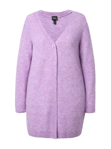 Ulla Popken Strickjacke in helle pflaume