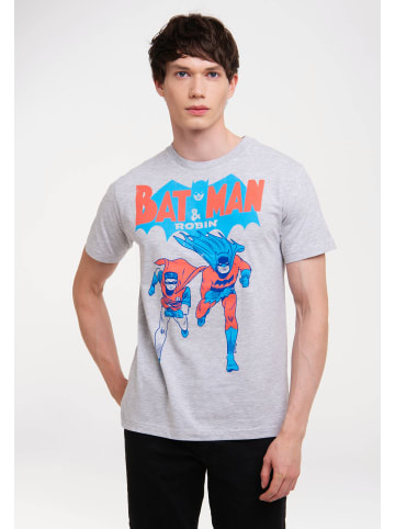 Logoshirt T-Shirt BATMAN AND ROBIN in grau meliert