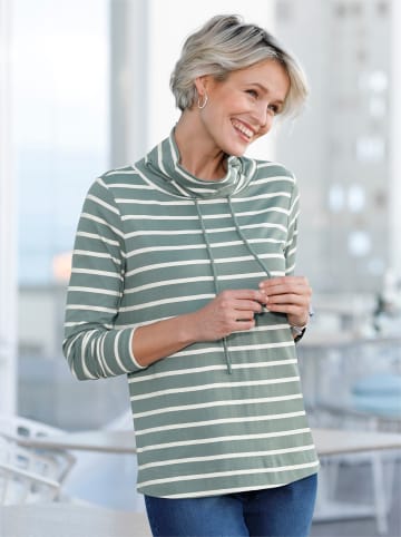Sieh an! Shirt in jade-gestreift