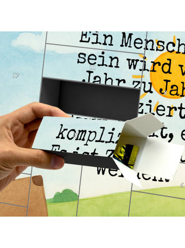Mr. & Mrs. Panda Weihnachtskalender Einhorn Koffer Design mit Sp... in Weiß