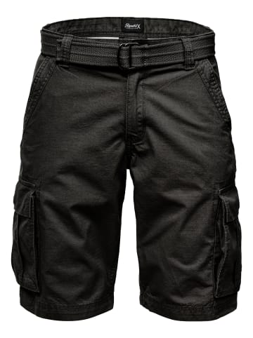 REPUBLIX Shorts inkl. Gürtel RONY in Schwarz