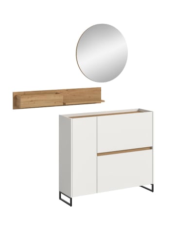 ebuy24 Garderobenmöbel Drive Weiß 197 x 32 cm