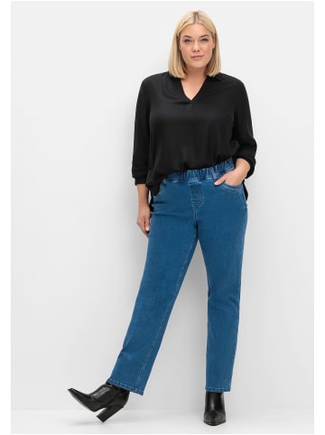 sheego Gerade Jeans in blue Denim